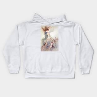 Queen of Them All by Warwick Goble Kids Hoodie